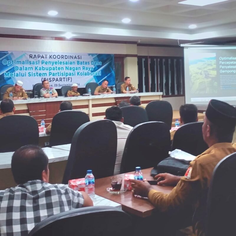 Pemkab Nagan Raya Gelar Rakor untuk Percepat Penyelesaian Batas Gampong dengan Sispartif
