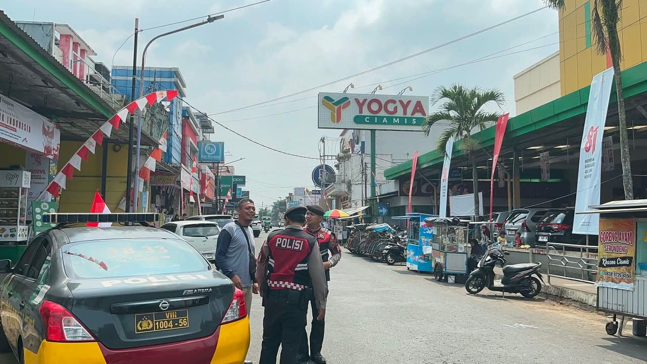 Sat Samapta Polres Ciamis Aktif Berikan Himbauan Kamtibmas, Ajak Masyarakat Waspada Terhadap Kejahatan