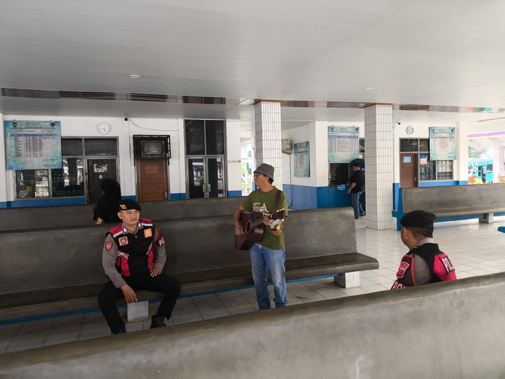 Sat Samapta Polres Ciamis Intensifkan Patroli Premanisme, Ciptakan Kamtibmas Kondusif di Terminal Ciamis
